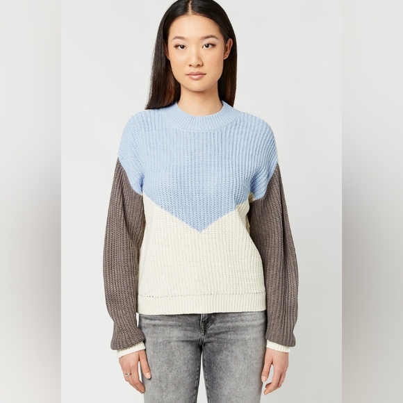 ⛔️SOLD⛔️🆕️NWT Buffalo by David Bitton Tricolor Knit Sweater - Picture 2 of 16